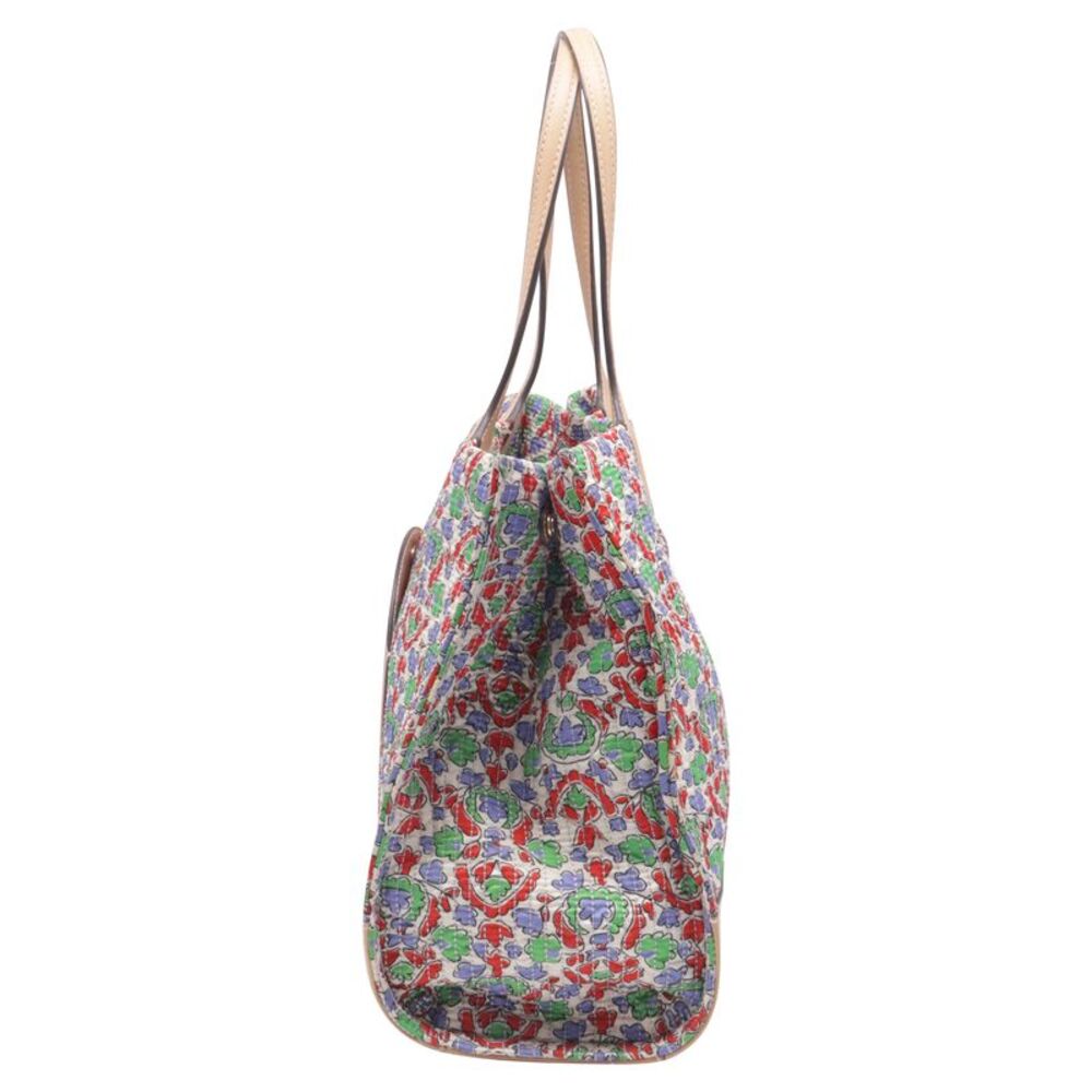Tory Burch Ella Floral Quilted Tote Bag in Multicolor Nylon - Picture 3 of 11